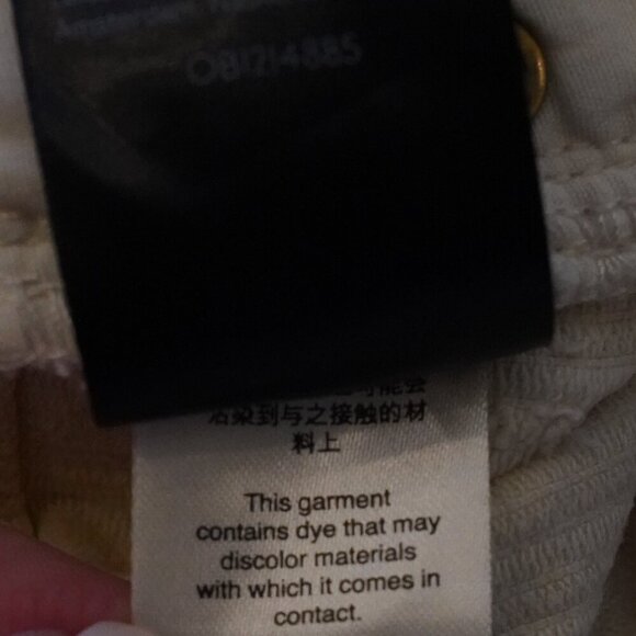 Urban Outfitters BDG, High Rise Baggy Wide Tooth Corduroy Wide Leg Pants, Ivory - Picture 9 of 9